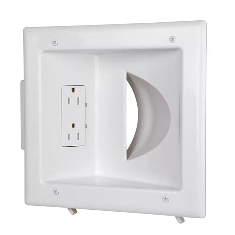 best box for recessed electrical outlet|recessed electrical outlet home depot.